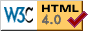 Valid HTML
	  4.0!